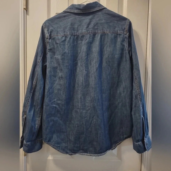 Jones New York Sport denim long sleeve top - Picture 5 of 7